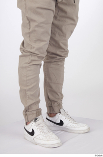 Gilbert beige trousers calf casual dressed white sneakers 0008.jpg